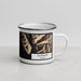 Right View Custom Gustavus Alaska Map Enamel Mug in Ember