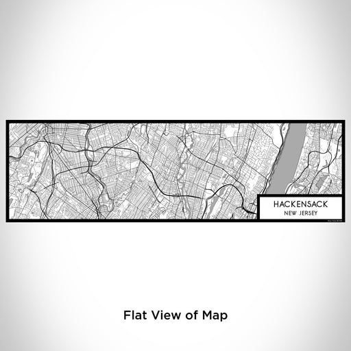 Flat View of Map Custom Hackensack New Jersey Map Enamel Mug in Classic