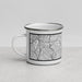 Left View Custom Hackensack New Jersey Map Enamel Mug in Classic