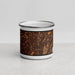 Front View Custom Hackensack New Jersey Map Enamel Mug in Ember
