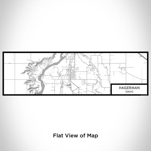 Flat View of Map Custom Hagerman Idaho Map Enamel Mug in Classic