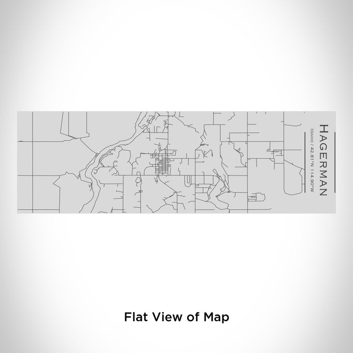 Rendered View of Hagerman Idaho Map Engraving on 10oz Stainless Steel Insulated Cup with Sipping Lid