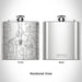 Rendered View of Hagerman Idaho Map Engraving on 6oz Stainless Steel Flask