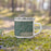 Right View Custom Hagerstown Maryland Map Enamel Mug in Afternoon on Grass With Trees in Background