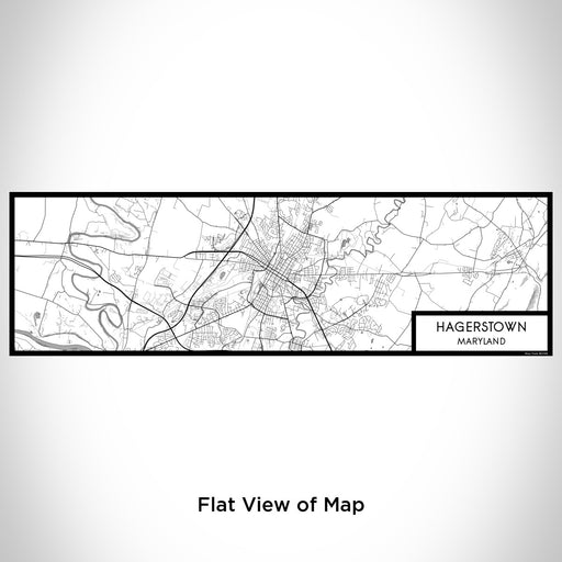 Flat View of Map Custom Hagerstown Maryland Map Enamel Mug in Classic