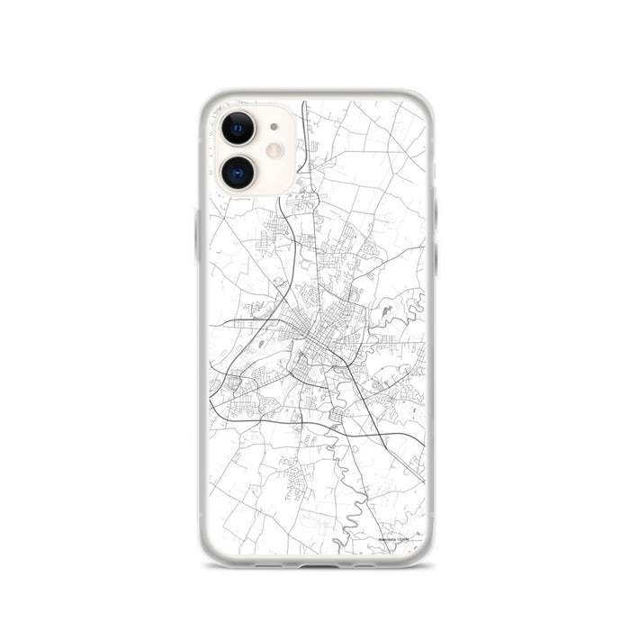 Custom iPhone 11 Hagerstown Maryland Map Phone Case in Classic