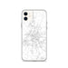 Custom iPhone 11 Hagerstown Maryland Map Phone Case in Classic