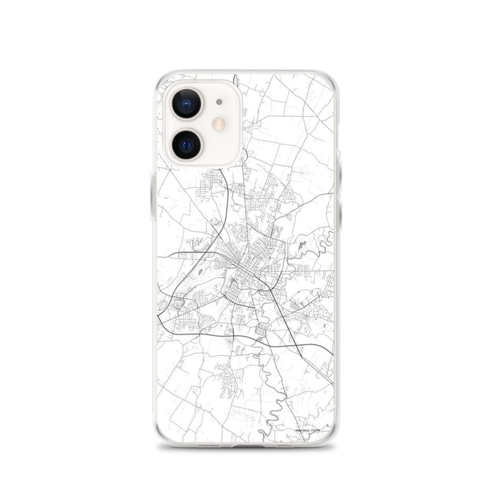 Custom iPhone 12 Hagerstown Maryland Map Phone Case in Classic