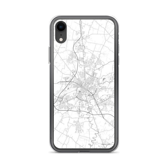 Custom iPhone XR Hagerstown Maryland Map Phone Case in Classic