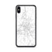Custom iPhone XS Max Hagerstown Maryland Map Phone Case in Classic
