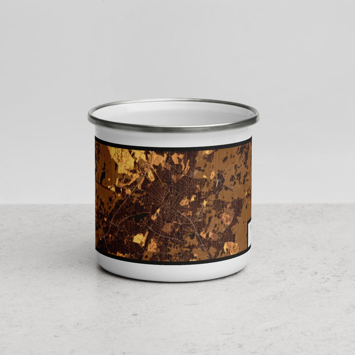 Front View Custom Hagerstown Maryland Map Enamel Mug in Ember