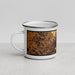 Left View Custom Hagerstown Maryland Map Enamel Mug in Ember