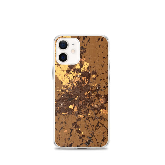 Custom iPhone 12 mini Hagerstown Maryland Map Phone Case in Ember