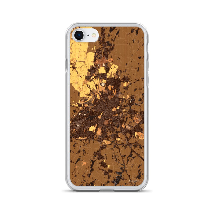 Custom iPhone SE Hagerstown Maryland Map Phone Case in Ember