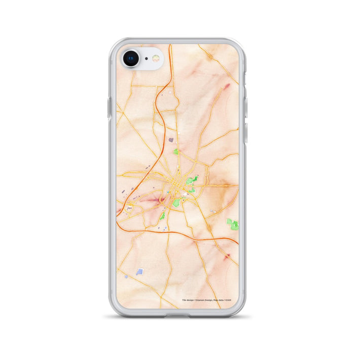 Custom iPhone SE Hagerstown Maryland Map Phone Case in Watercolor