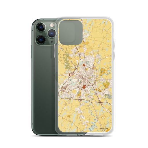 Custom Hagerstown Maryland Map Phone Case in Woodblock