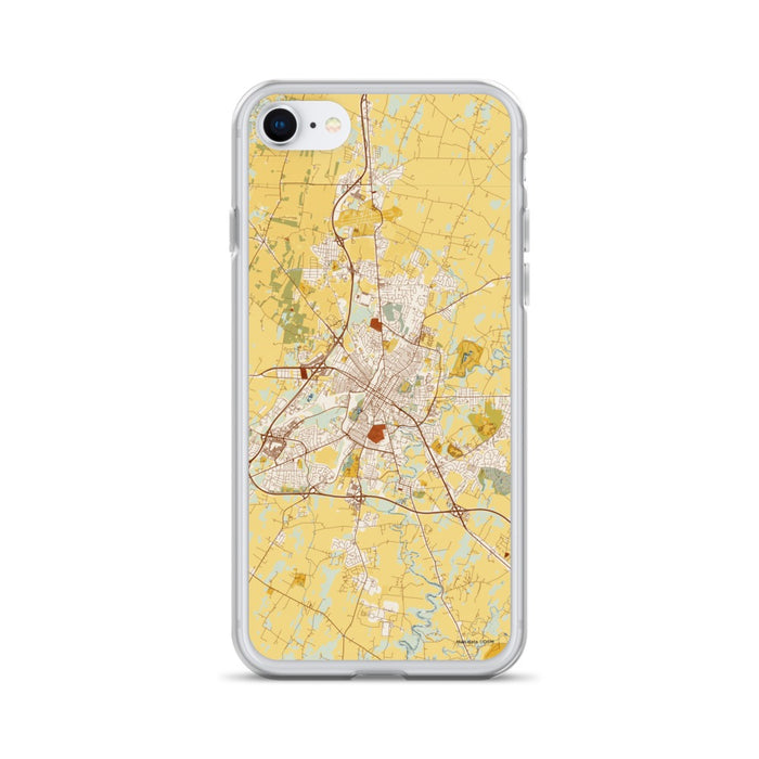 Custom iPhone SE Hagerstown Maryland Map Phone Case in Woodblock
