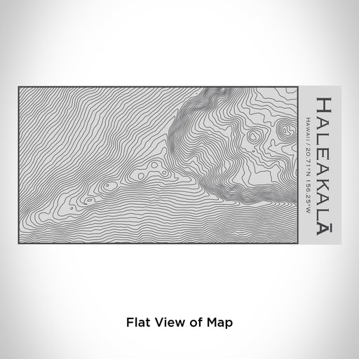 Rendered View of Haleakalā Hawaii Map Engraving on 17oz Stainless Steel Insulated Cola Bottle