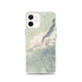 Custom Haleakala Hawaii Map iPhone 12 Phone Case in Woodblock
