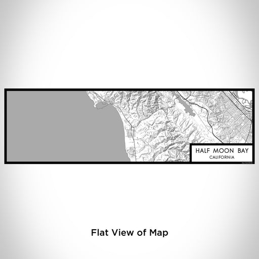 Flat View of Map Custom Half Moon Bay California Map Enamel Mug in Classic