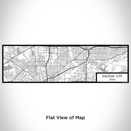 Flat View of Map Custom Haltom City Texas Map Enamel Mug in Classic