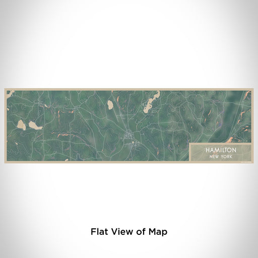 Flat View of Map Custom Hamilton New York Map Enamel Mug in Afternoon