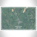 Hamilton New York Map Print Landscape Orientation in Afternoon Style With Shaded Background