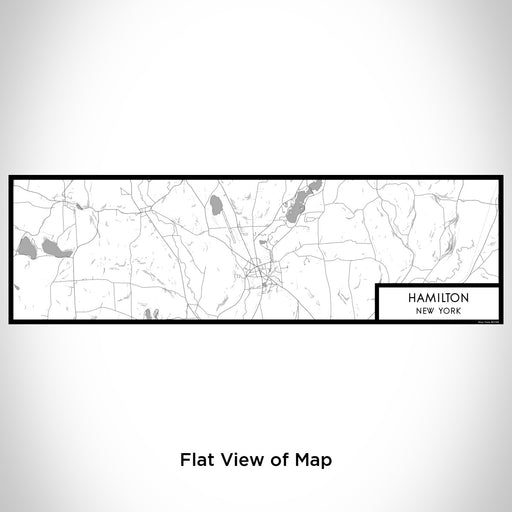 Flat View of Map Custom Hamilton New York Map Enamel Mug in Classic
