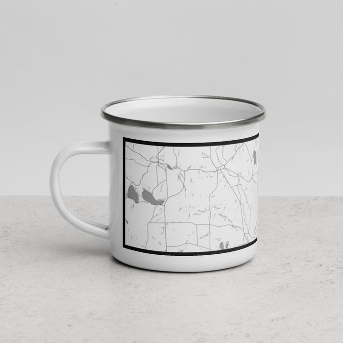 Left View Custom Hamilton New York Map Enamel Mug in Classic