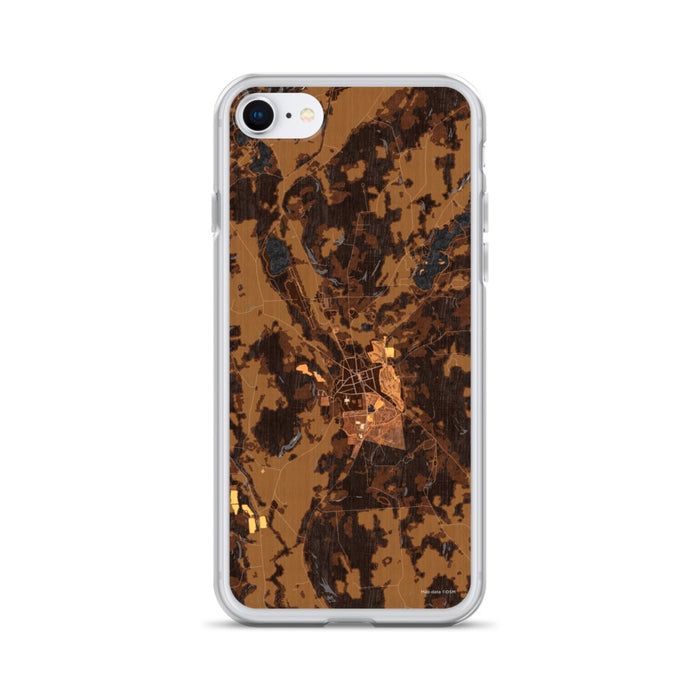 Custom Hamilton New York Map Phone Case in Ember