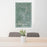 24x36 Hamilton Ohio Map Print Portrait Orientation in Afternoon Style Behind 2 Chairs Table and Potted Plant