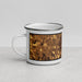 Left View Custom Hamilton Ohio Map Enamel Mug in Ember
