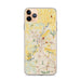 Custom Hamilton Ohio Map Phone Case in Woodblock
