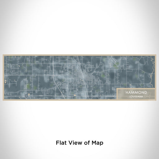 Flat View of Map Custom Hammond Louisiana Map Enamel Mug in Afternoon