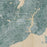 Hampton Virginia Map Print in Afternoon Style Zoomed In Close Up Showing Details