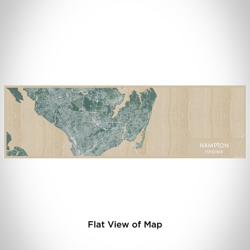 Flat View of Map Custom Hampton Virginia Map Enamel Mug in Afternoon
