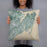 Person holding 18x18 Custom Hampton Virginia Map Throw Pillow in Afternoon