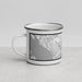 Left View Custom Hampton Virginia Map Enamel Mug in Classic