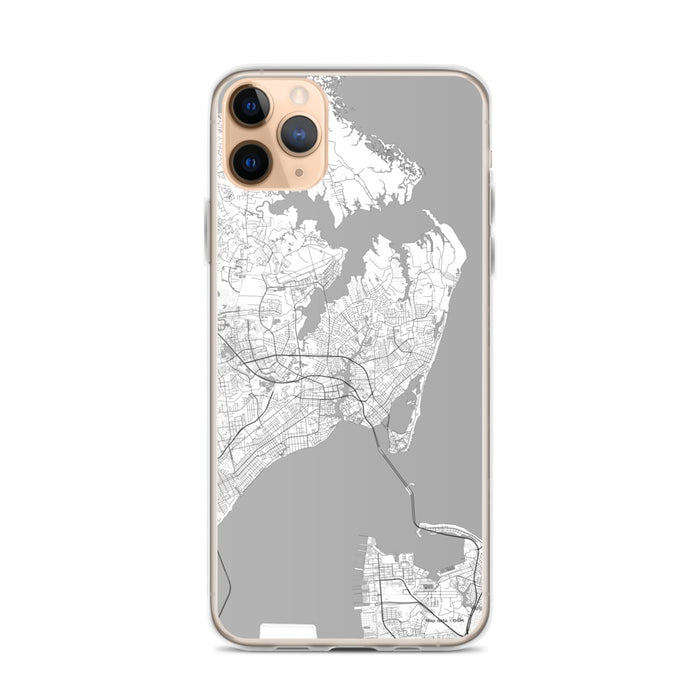 Custom Hampton Virginia Map Phone Case in Classic