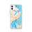 Custom Hampton Virginia Map Phone Case in Watercolor