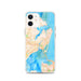 Custom Hampton Virginia Map iPhone 12 Phone Case in Watercolor