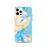 Custom Hampton Virginia Map iPhone 12 Pro Phone Case in Watercolor