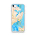 Custom Hampton Virginia Map iPhone SE Phone Case in Watercolor