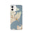 Custom Hampton Virginia Map iPhone 12 Phone Case in Woodblock
