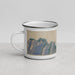 Left View Custom Hanalei Hawaii Map Enamel Mug in Afternoon