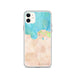 Custom Hanalei Hawaii Map Phone Case in Watercolor