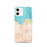 Custom Hanalei Hawaii Map iPhone 12 Phone Case in Watercolor