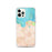 Custom Hanalei Hawaii Map iPhone 12 Pro Phone Case in Watercolor