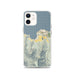 Custom Hanalei Hawaii Map iPhone 12 Phone Case in Woodblock