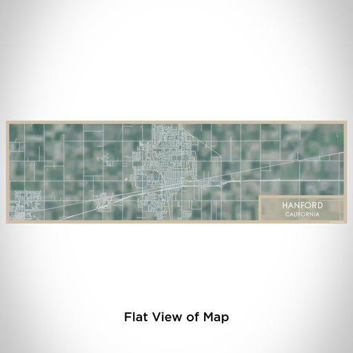 Flat View of Map Custom Hanford California Map Enamel Mug in Afternoon